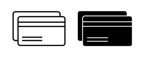 Credit card icon vector