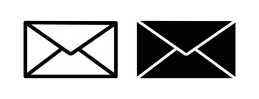 Envelope icon set. vector