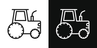 tractor icono colocar. vector