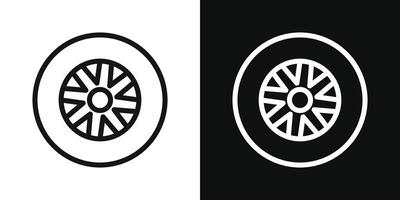 Tire icon set. vector