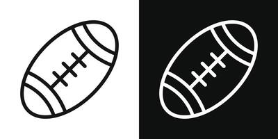 Rugby icon set. vector