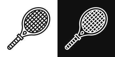 Racquet icon set. vector