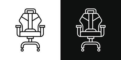 Gaming chair icon vector