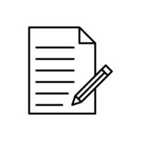 Note icon design outline style vector
