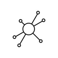 hub network icon design on white background vector
