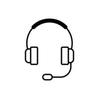 headphone icon design on white background vector