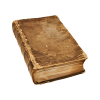 old antique books isolated on a transparent background cut out png