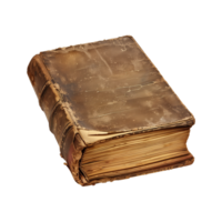 old antique books isolated on a transparent background cut out png