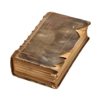 old antique books isolated on a transparent background cut out png