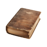 old antique books isolated on a transparent background cut out png