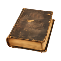 old antique books isolated on a transparent background cut out png