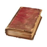 old antique books isolated on a transparent background cut out png