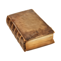 old antique books isolated on a transparent background cut out png