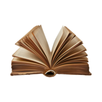 open old antique books isolated on a transparent background cut out png