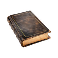 old antique books isolated on a transparent background cut out png