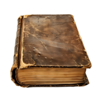 old antique books isolated on a transparent background cut out png