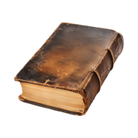 old antique books isolated on a transparent background cut out png