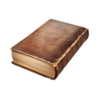 old antique books isolated on a transparent background cut out png