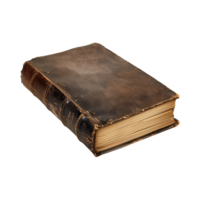 old antique books isolated on a transparent background cut out png