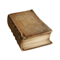 old antique books isolated on a transparent background cut out png