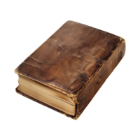 old antique books isolated on a transparent background cut out png