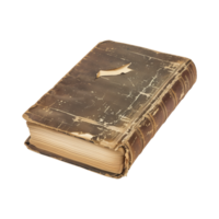 old antique books isolated on a transparent background cut out png