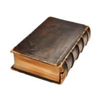 old antique books isolated on a transparent background cut out png