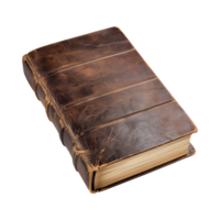 old antique books isolated on a transparent background cut out png