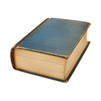 old antique books isolated on a transparent background cut out png