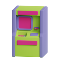 3d atm o negócio ícone png