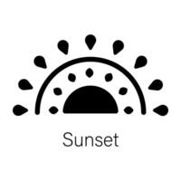 Trendy Sunset Concepts vector