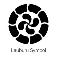 Trendy Lauburu Symbol vector