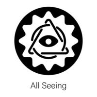 Trendy All Seeing vector