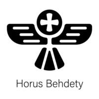 de moda horus behdety vector