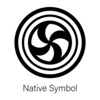 Trendy Native Symbol vector