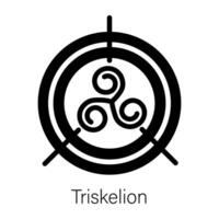 Trendy Triskelion Concepts vector