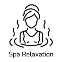 Trendy Spa Relaxation vector