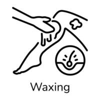 Trendy Waxing Concepts vector