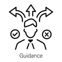 Trendy Guidance Concepts vector