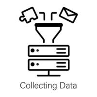 Trendy Collecting Data vector