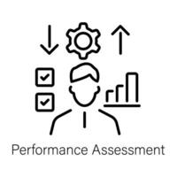 Trendy Performance Assessment vector