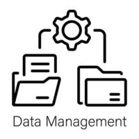 Trendy Data Management vector