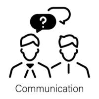 conceptos de comunicación de moda vector