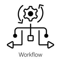 Trendy Workflow Concepts vector