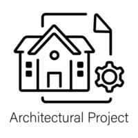 Trendy Architectural Project vector