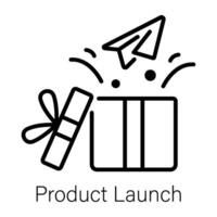 Trendy Product Launch vector