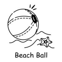 Trendy Beach Ball vector