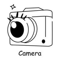 Trendy Camera Concepts vector
