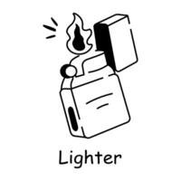 Trendy Lighter Concepts vector