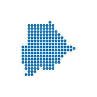 Botswana map icon vector